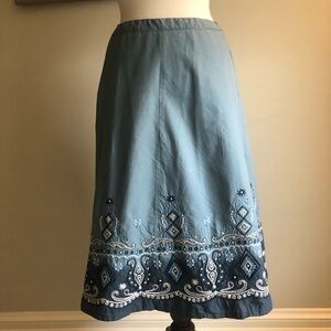 Prana Embroidered Skirt